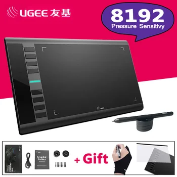 UGEE M708 Opgraderinger Grafisk version Tegning Tablets10x6 tommer Aktivt Område 8192 Niveau Kunst tegnebrættet Elektroniske Tavle