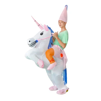 Unicorn Oppustelige Kostumer Carnaval Prinsesse Outfit Purim Festen Fancy Kjole Halloween Kostumer Til Børn Barn Kvinder, Mænd, Voksne
