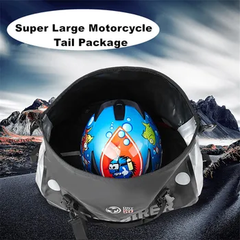 Universal Motorcykel, Motocross Bag Sædet Posen 66L Stor Kapacitet PVC Vandtæt Motorcykel Hale Bag Hjelm Saddeltaske Moto Bagage