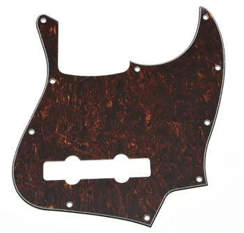 USA Spec Rød Sort Skildpadde 5 String Jazz J Bass Pickguard Passer Til Amerikanske Fender