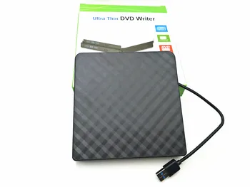 USB 3.0-Ekstern DVD-Brænder Forfatter-Optager DVD-RW Optisk Drev CD/DVD-ROM-Afspiller til MAC OS Windows XP/7/8/10 ABS Plast