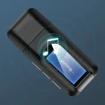 USB Bluetooth Dongle 5,0 Lyd Modtageren Sender med LCD Display 3I1 Mini 3,5 mm Jack AUX USB Wireless Adapter til TV-Bil PC