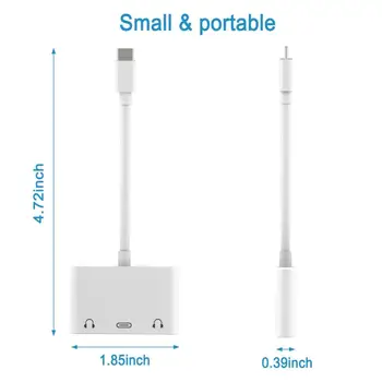 USB Type C 3,5 mm Hovedtelefon Jack Adapter til Xiaomi 6 8 til iPad Pro Aux Audio Kabel-Hovedtelefon-Oplader til at Oplade USB-C Converter