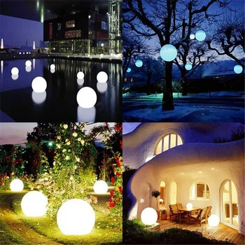 Vandtæt LED Swimmingpool Floating Ball Lampe RGB Indendørs Udendørs Haven KTV Bar bryllupsfest Dekorative Ferie Belysning