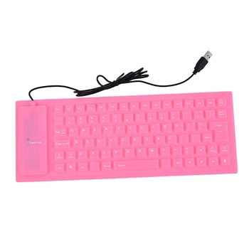 Vandtæt Silikone Keyboard Sammenklappelig Fleksible USB Mini Støvtæt Snavs Bevis