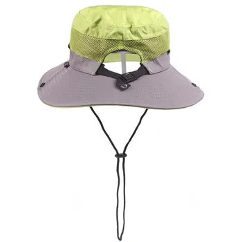 Vandtæt UPF 50+ solhat Mænd Kvinder Sommer Fiskeri Boonie Hat UV-Beskyttelse Wide Brim Bob Spand Hætte med Snor Fiskeren Hat