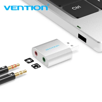 Vention USB-lydkort, USB-Audio Interface, hovedtelefon Adapter Lydkort til Mikrofon Højttaler Bærbar PS4 Computeren Eksternt lydkort