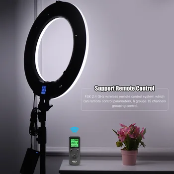 Viltrox VL-600T LED Selfie Ring Light Studio Ring Video Lys Professionel Fyld Lys til Studie-Optagelse af Portræt Fotografering
