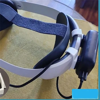 VR Headset Power Bank Storage Rack 3D-Print Beslag Holder til Oculus Quest 2 Elite VR Briller Hovedbøjle Tilbehør