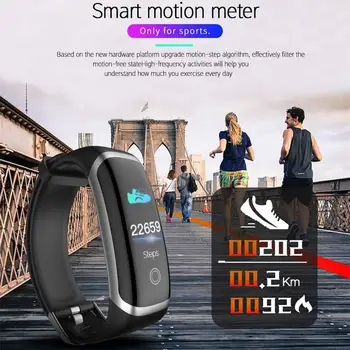 Wearpai Smartwatch M4 Blodtryk Farve Skærm Fitness Tracker Sove Overvåge Kalde Påmindelse Sport Smart Ur Sundhed Band