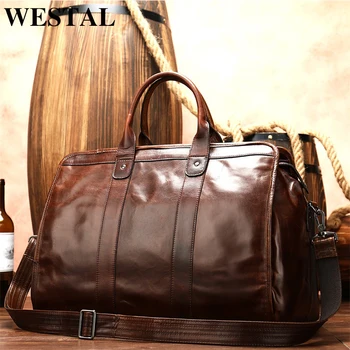 WESTAL mænds rejsetaske/laptop taske for mænd messenger/kontor taske mænd læder business mænds taske mænds læder taske taske
