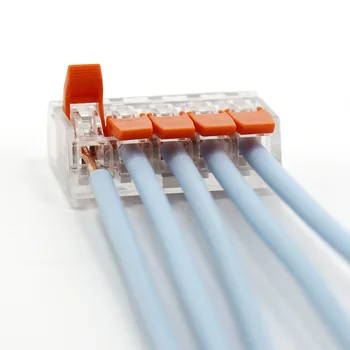 Wire Stik Elektrisk Kabel-Mini Quick Connector Kompakt Universal-Plug-in-Wire Push-in Hurtigt Terminal Stik 25/50/100pcs