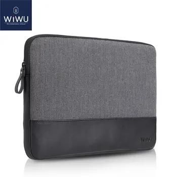 WIWU Laptop Sleeve Sager til Macbook 11 12 Læder Notebook Case for Dell XPS 13 Computer Cover til MacBook Pro 12 2017
