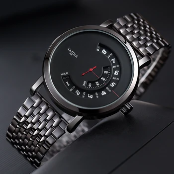 YAZOLE Mænd Ure Mode Kreative Ure til Mænd i Rustfrit Stål Rem Quartz Armbåndsur Mænd horloges mannen Reloj Hombre 2020