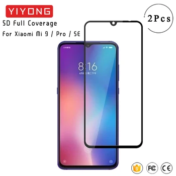 YIYONG 5D Fuld Dækning Glas Til Xiaomi Mi 9 SE Mi 9T 10T Pro CC9 Hærdet Glas Skærm Protektor Til Xiaomi Mi9 Mi8 Pro Lite Mi10