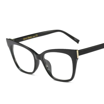 Yoovos 2021 Briller Ramme For Mænd/Kvinder Blå Lignt Cateye Briller Plast Anti-Træthed Luksus Briller Rammer Gafas De Mujer