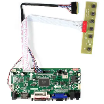 Yqwsyxl Control Board Monitor Kit for B140XTN02.0 B140XTN02.3 HDMI+DVI+VGA-LCD-LED-skærm-Controller Board-Driver