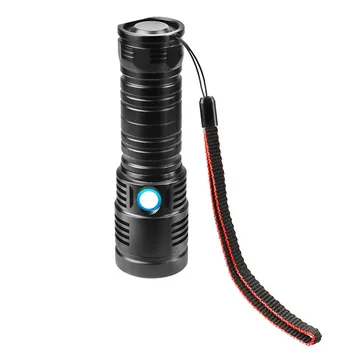 ZHIYU XHP50 Blænding Led Lommelygte Direkte USB-Opladning Teleskopisk Zoome ved Hjælp af 18650/26650 Batteri Camping Udendørs Patrulje Lys