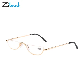 Zilead Klassiske Små-frame Briller til Læsning Fine Stilfulde Lys Foråret Stål Plader Bærbare Presbyopic Briller Til Mænd&Kvinder