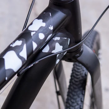 ZTTO 3D-cykel klistermærker, Cykel Ramme Protector ridsefast Mærkat Aftageligt For MTB Cykel Skubbe Vagt Frame Cover