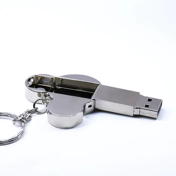 øre USB-flash-drev fashion16GB 8 GB, 32 GB 4 GB 64GB sølv metal pendrive flash memory stick pen-drev, usb-stick disk-hot salg
